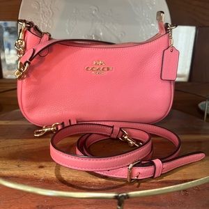 Coach pink leather handbag/crossbody/shoulder bag